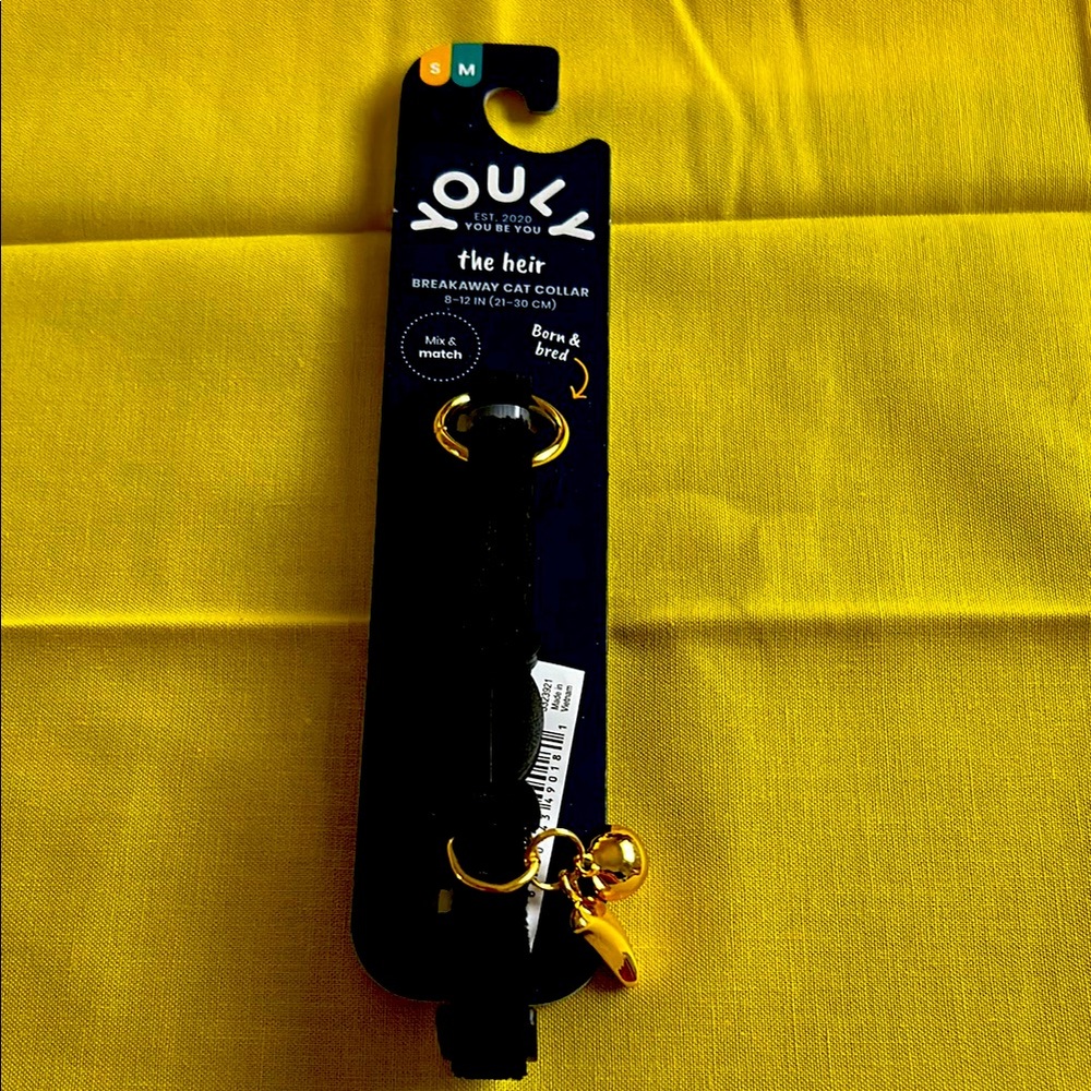 Youly the heir Dream Black Velvet Cat Collar (S/M)